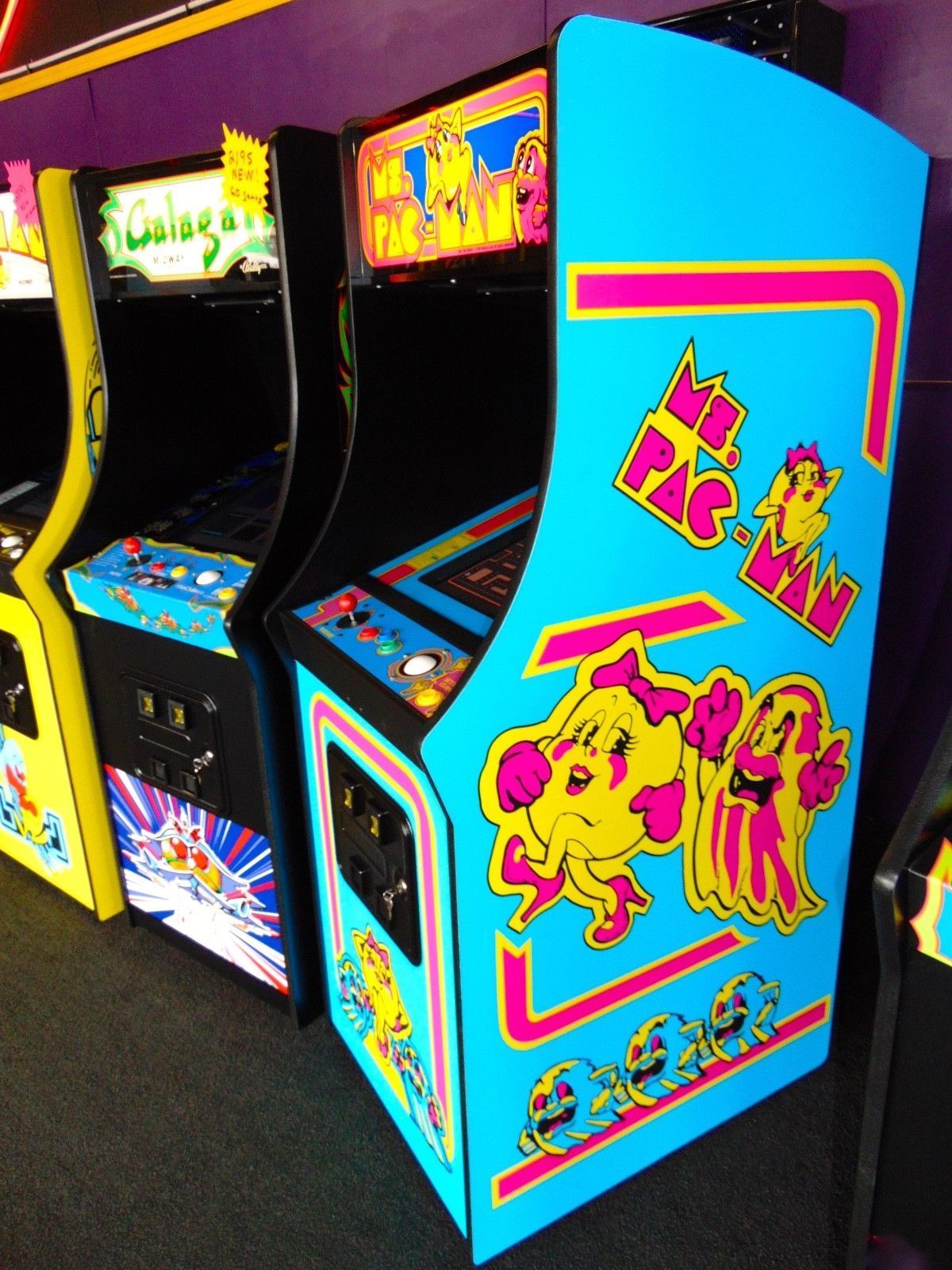 New Ms Pacman Classic Arcade Game Free Multicade Trackball